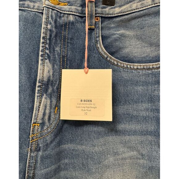 B Sides Louis Long Straight Jeans in Hyde Wash‎ NWT - Picture 7 of 7